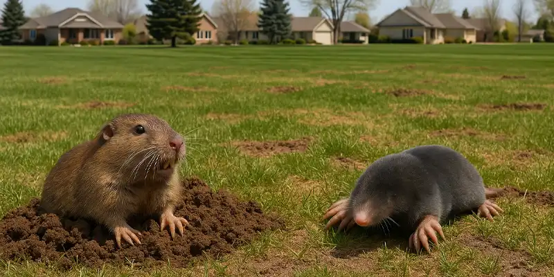 Gophers and Moles: Landscape Threats to Meridian Lawns