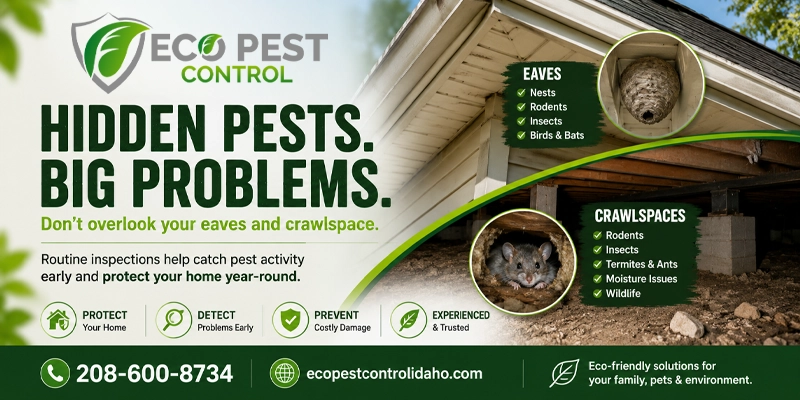 Why Eaves & Crawlspaces Are Hotspots for Hidden Pest Activity